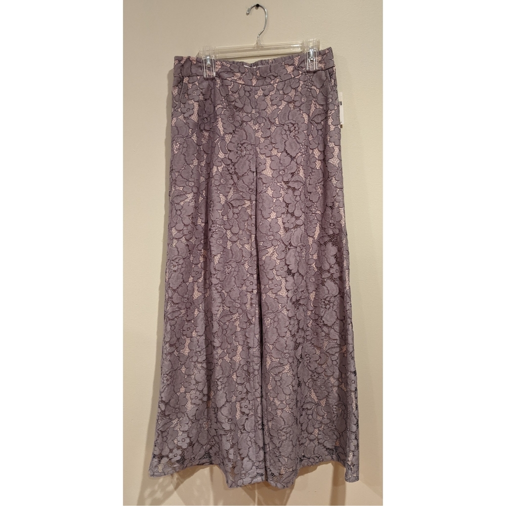 Anthropologie lace wide leg pants - Picture 7 of 12